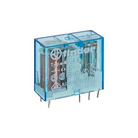 Finder 40 Series Miniature Printed Circuit Board Relay 8A 2 Changeover 48V DC Coil