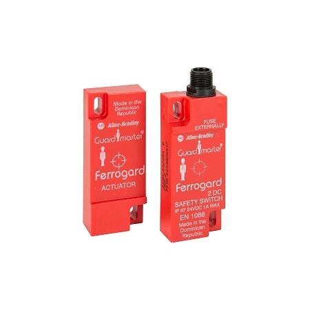 Allen-Bradley 440N Ferrogard FRS2 ABS Switch Actuator 250VAC 2A 1NC Safety 1NO Aux 4Pin DC Micro QD