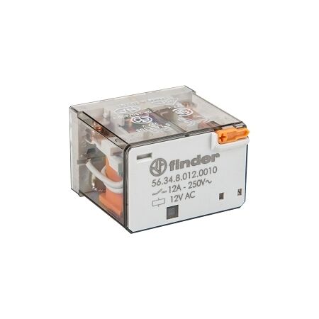 Finder 56 Series Miniature Power Relay 12A 4CO 12V AC Coil