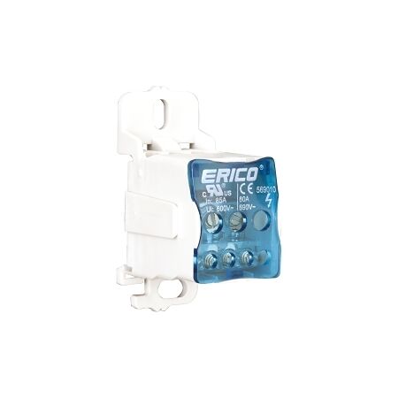 nVent ERIFLEX Distribution Blocks 80A Cu In 1 x 6 to 16mm Out 4 x 2 to 5.6mm and 2 x 2.5 to 16mm