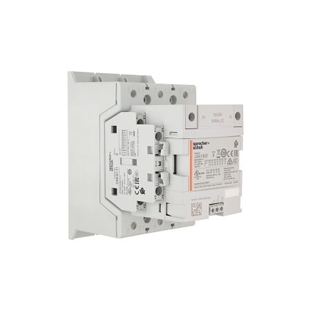 S+S CA9 Contactor 55kW 3Pole 100 to 250VAC and VDC Electronic Coil 1NO 1NC Contact Auxiliary