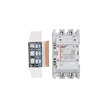S+S CA9 Contactor Kit 90kW 3Pole 24 to 60VAC and VDC Coil 1NO 1NC Contact Auxiliary