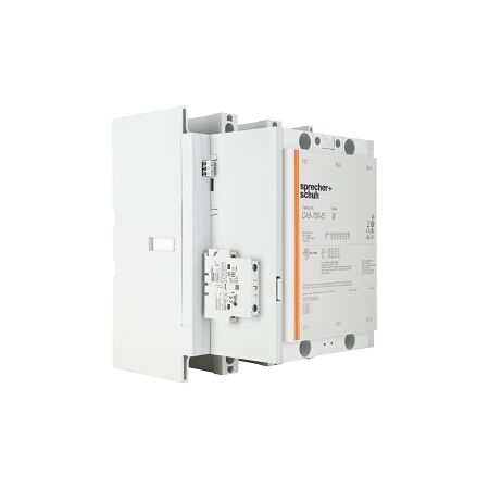 S+S CA9 Contactor 425kW 3Pole 100 to 250VAC and VDC Electronic Coil 1NO 1NC Contact Auxiliary
