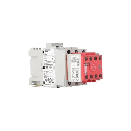 S+S CAS7 Safety Contactor 22kW 3Pole 110VAC Coil 1NO 4NC Contact Auxiliary