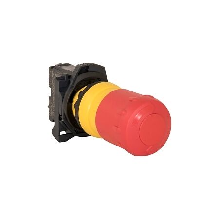 Sprecher and Schuh D7 E Stop 22.5mm Hangsell PK Plastic 2 POS 30mm Operator MOM TTR Red 1NC