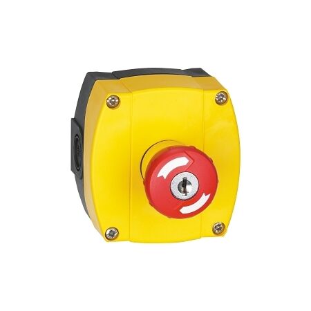 Allen-Bradley 800F Assembled Pls. Station 1 Hole Non Illum. Twist To Rel. 1N.O. Yellow for 22.5mm PB