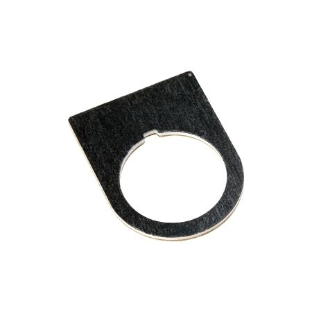 Allen-Bradley 800F Legend Plate 30 x 40mm, CUSTOM, Black with White Text