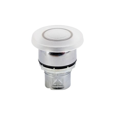 Allen-Bradley 800F Pushbutton 22.5mm Head Only Metal Momentary Mushroom HD 40mm Clear Illu