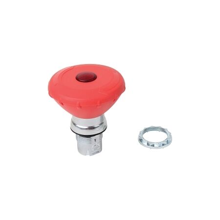 Allen-Bradley 800F E Stop 22.5mm Head Only Metal Mushroom Head Twist to Release 60mm Red Illum