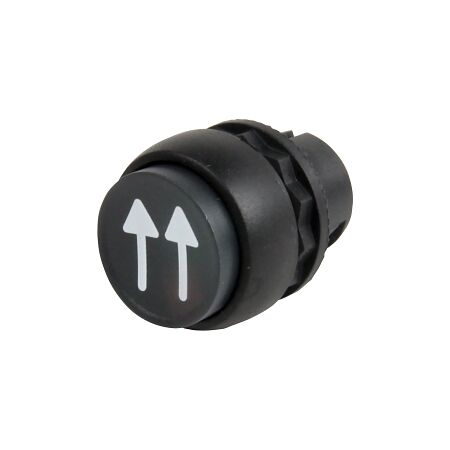 Allen-Bradley 800FC Pushbutton 22.5mm Head Only PLT 1 Speed Extended Double Arrow 45 degree RF Black