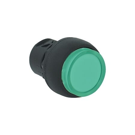 Allen-Bradley 800F Pushbutton 22.5mm Head Only Plastic Momentary Extended Green Cap Illuminated