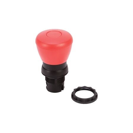 Allen-Bradley 800F Pushbutton 22.5mm Plastic Mushroom Head 40mm Non Illuminated Push Pull Red