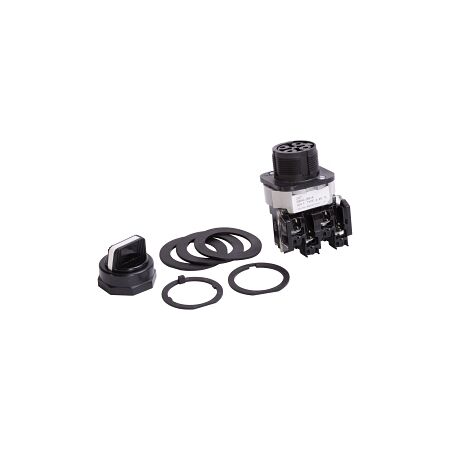 Allen-Bradley 800H Selector Switch 30.5mm Complete Plastic FS 3 POS N ILL Knob SR B 1NO 1NC White