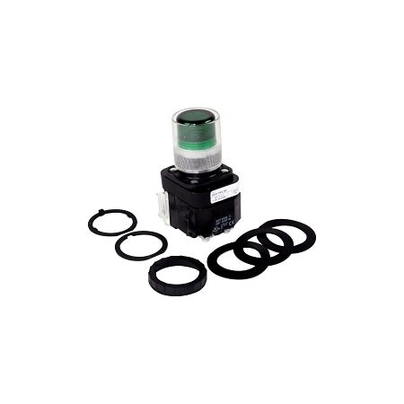 Allen-Bradley 800H Pilot Light 30.5mm Complete Plastic FS NTO LED Transformer 120V AC Green