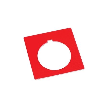 Allen-Bradley 800H Legend Plate 47 X47mm, Standard, BLANK, Red