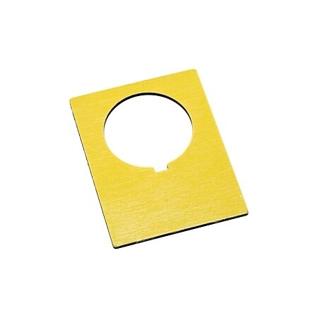 Allen-Bradley 800H Legend Plate 47 X 62mm Yellow Blank Jumbo