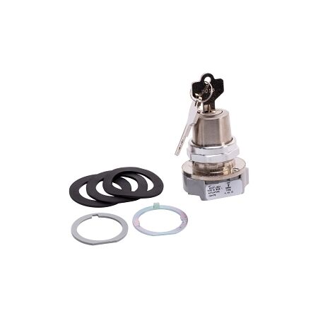 Allen-Bradley 800T Key Selector Swtich 30.5mm 3 Pos. Cyl. Lock Spring Rtn Both Lock Center D018