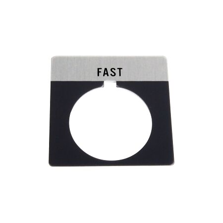 Allen-Bradley 800T Legend Plate 46 x 47mm Gray FAST for 30.5mm Pushbutton