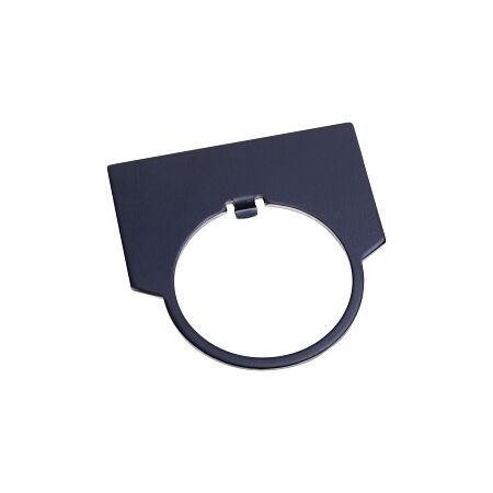 Allen-Bradley 800T Legend Plate 46 x 47mm Half Round Grey BLANK for 30.5mm Pushbutton