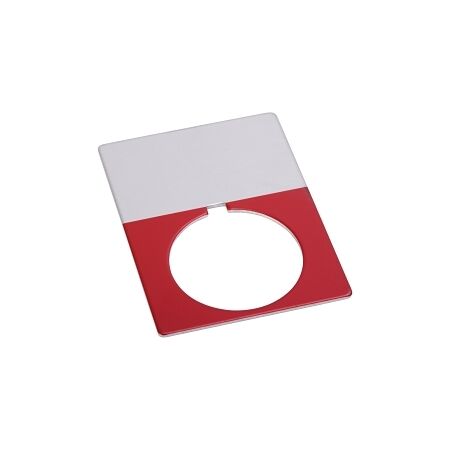 Allen-Bradley 800T Legend Plate 46 x 62mm Jumbo Red Blank for 30.5mm Pushbutton