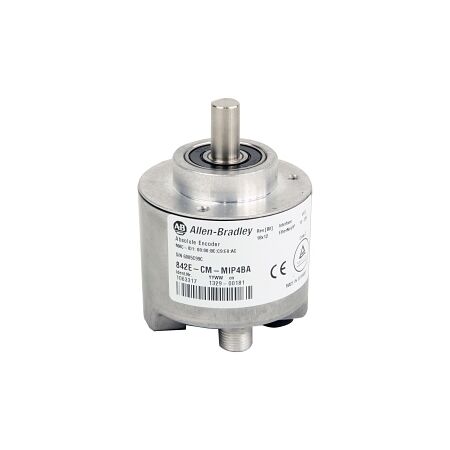 AB 842E EtherNet/IP Absolute Encoder CIP Motion Multi Turn 4096 Solid Shaft 10mm M12