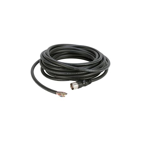 AB Pre Wired Connection System Cable PUR Black 19 Pin 18 to 22AWG Female Straight M23 10m