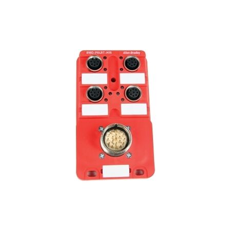 AB Pre Wired Connection System Safety Wired Distribution Box 4 Ports LED 10 to 30V DC M23 Output