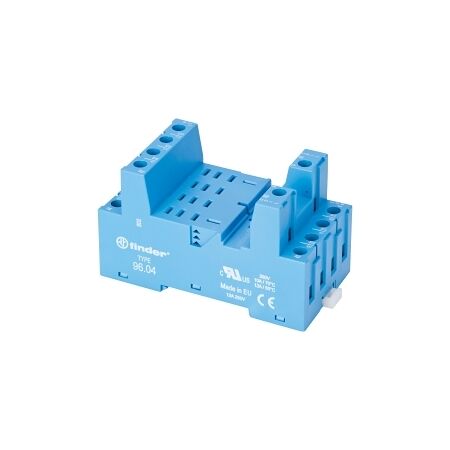 Finder 90 Series Base for 5634 Relays and 9902 LED Relay Box Clamp with Metal Clip