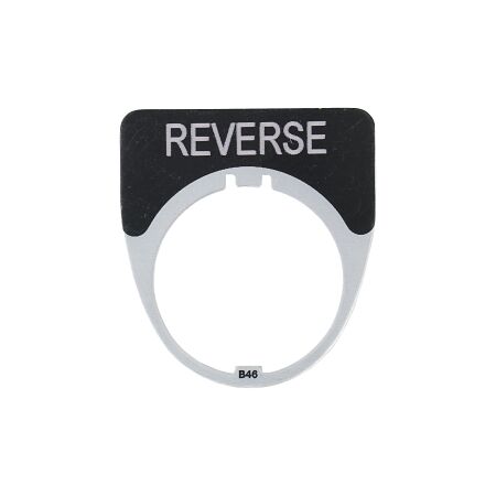Austrol N100 Legend Plate Reverse Black 41 x 45mm Medium to suit N100 operators and indicators