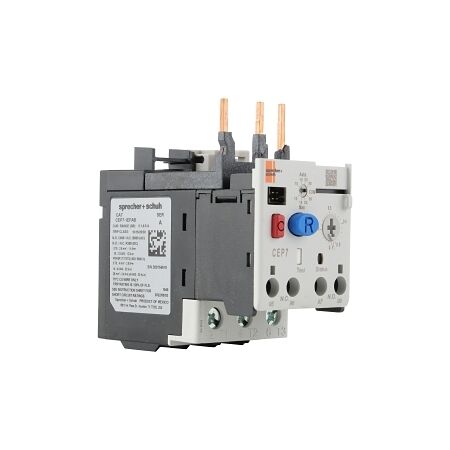 S+S CEP71 Overload Electronic Advanced 0.1 to 0.5A for CA7 9 and 23A