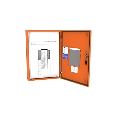 NHP Concept Plus Panelboard Isolation Chassis 1296mm IP42 DIN-T 72 Way GB Chassis No MSW Orange