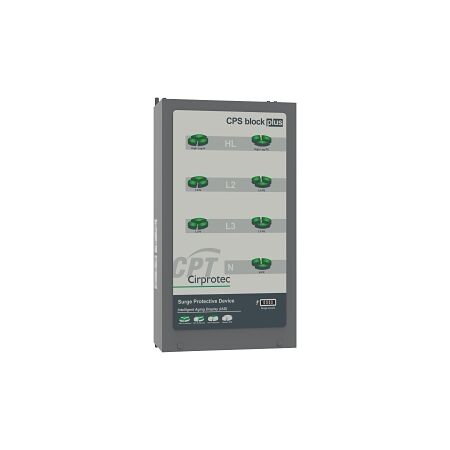 Cirprotec CPS Block Plus Surge Protection Device UL 3 Ph L-L, L-N , PE Imax 120kA 400VAC EMI Filter