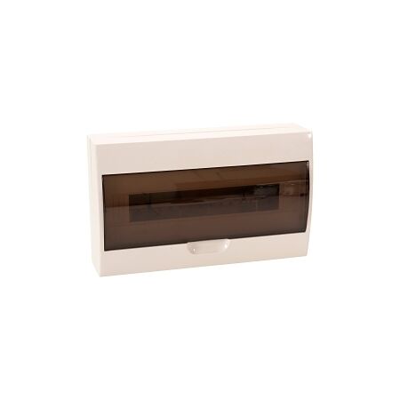 NHP MOD6 CSB Insulated Loadcentre 18 Way DIN Surface Door Transparent