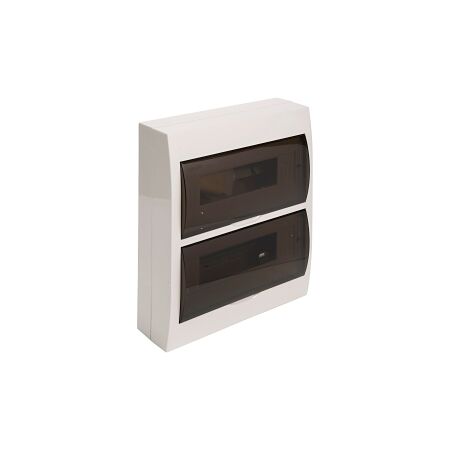 NHP MOD6 CSB Insulated Loadcentre 24 Way DIN Surface Door Transparent