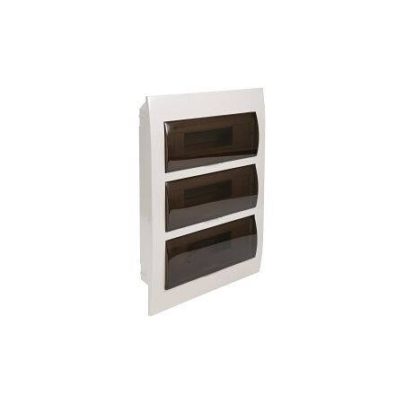 NHP MOD6 CSB Insulated Loadcentre 36 Way DIN Flush Door Transparent