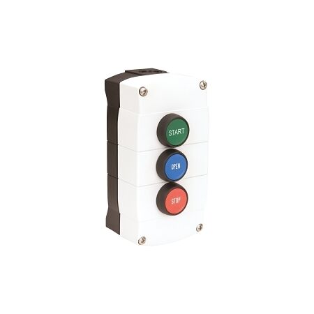 Sprecher and Schuh D7 Enclosed Pushbutton Station Plastic Start Open Stop IP66