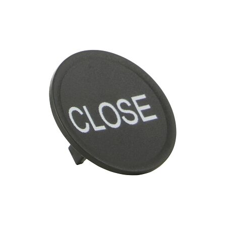 Sprecher and Schuh D7 Colour Cap for Flush Non Illuminated Pushbutton 22.5mm Black Close