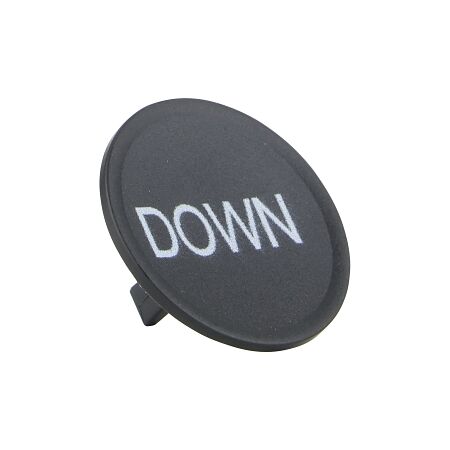 Sprecher and Schuh D7 Colour Cap for Flush and Guarded Non illuminated Pushbutton 22.5mm Black Down