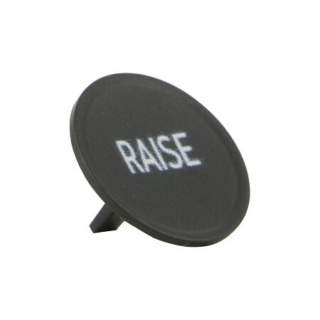 Sprecher and Schuh D7 Colour Cap for Flush Non Illuminated Pushbutton 22.5mm Black Raise