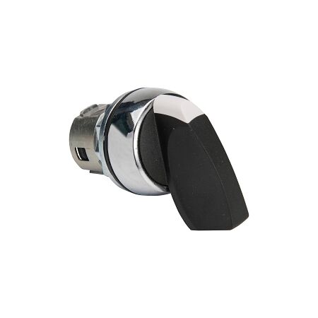 Sprecher and Schuh D7 Selector Switch 22.5 mm Head Only Metal Long BLK Knob 3 POS Maintained Switch