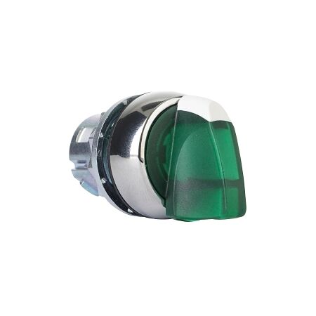 Sprecher and Schuh D7 Selector Switch 22.5mm Head Only Metal STD KNB 3 POS Illuminated GRN SR Left