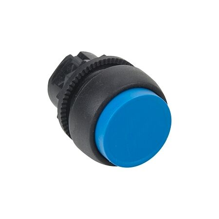 Sprecher and Schuh D7 Pushbutton 22.5 mm Head Only Plastic Momentary Extended Blue Cap Non Ill