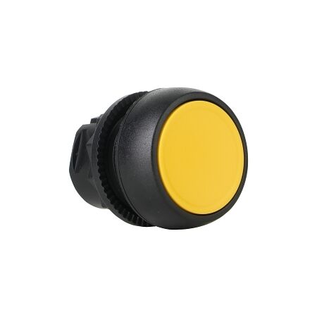 Sprecher and Schuh D7 Pushbutton 22.5 mm Head Only Plastic Momentary Flush Yellow Cap Non Ill