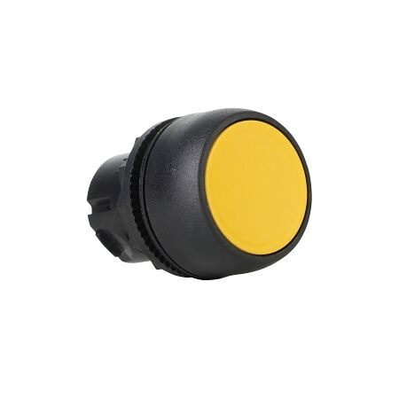 Sprecher and Schuh D7 Pushbutton 22.5 mm Head Only Plastic Latching Flush Yellow Cap Non Ill
