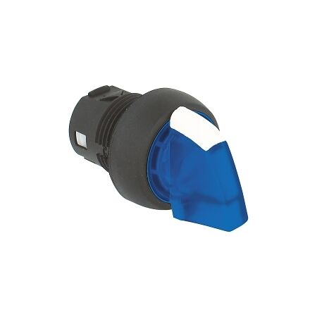 Sprecher and Schuh D7 Selector Switch 22.5mm Head Only Plastic STD KNB 2 POS Illuminated BLU MAIN