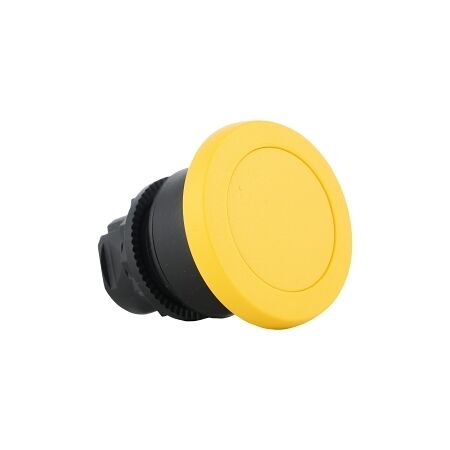 Sprecher and Schuh D7 PushButton 22.5mm Momentary Mushroom Plastic Head 40 mm Yellow