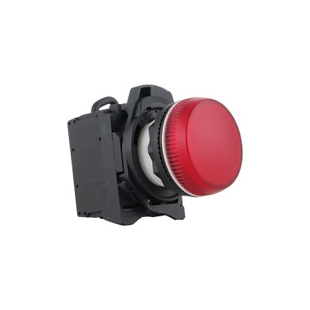 Sprecher and Schuh D7 Push to Test Pilot Light 22.5mm Complete Plastic LED 24V AC DC Red