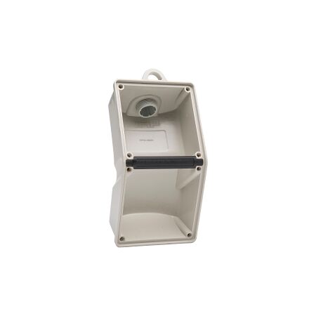 NHP ISO Back Box/Base, 2 Gang (1 x 2) - Pendant 60mm depth, Grey
