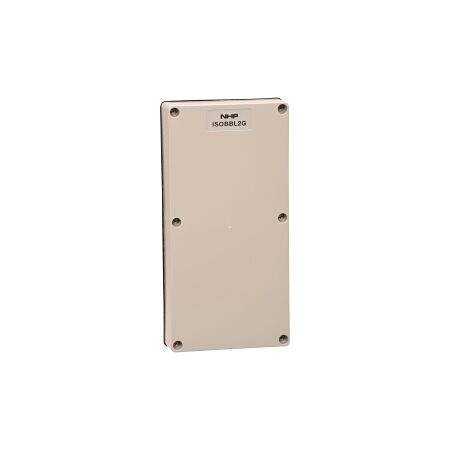 NHP ISO Cover - Blank, 2 Gang - 28mm depth, Grey