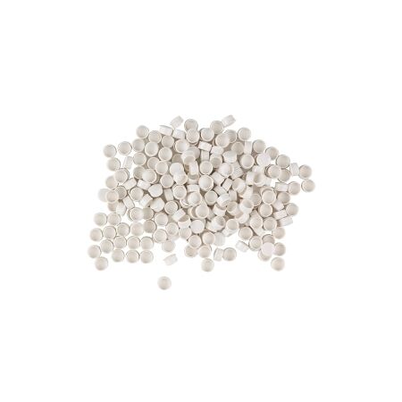 NHP ISO Spares, Cover Screw Caps, Resistant White (QTY 200)